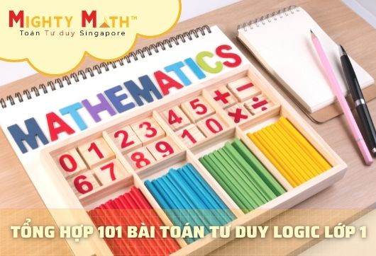 101 bài toán trong đề toán tư duy logic lớp 1 PDF cho bé 6 tuổi